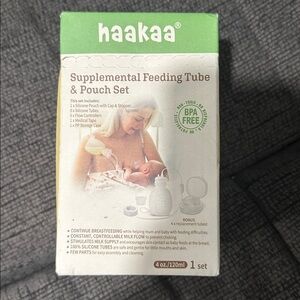 Haakaa Feeding Tube & Pouch Set supplemental feeding tube